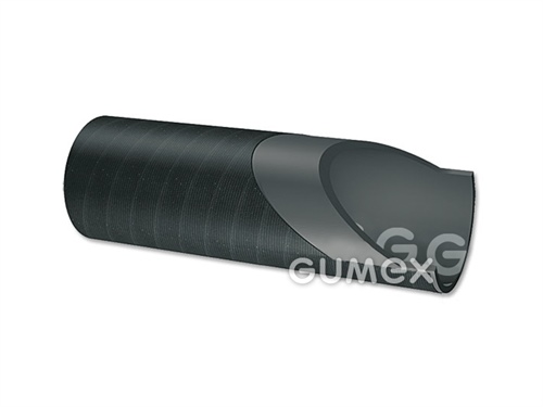 Schlauchanschluss 64603, 36/42mm, Länge 1250mm, 62°ShA, SBR, -5°C/+100°C, schwarz, 